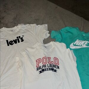 Levi's White Kids T-Shirt with Black Logo